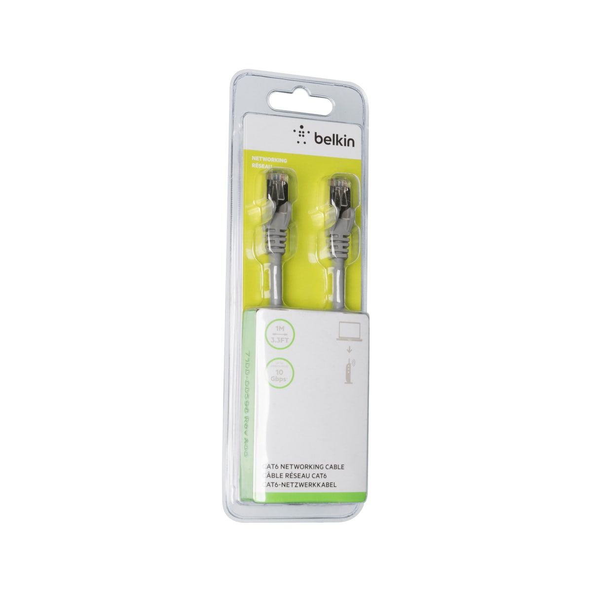 Belkin CAT6 Ethernet RJ45 LAN-kabel (1 m)