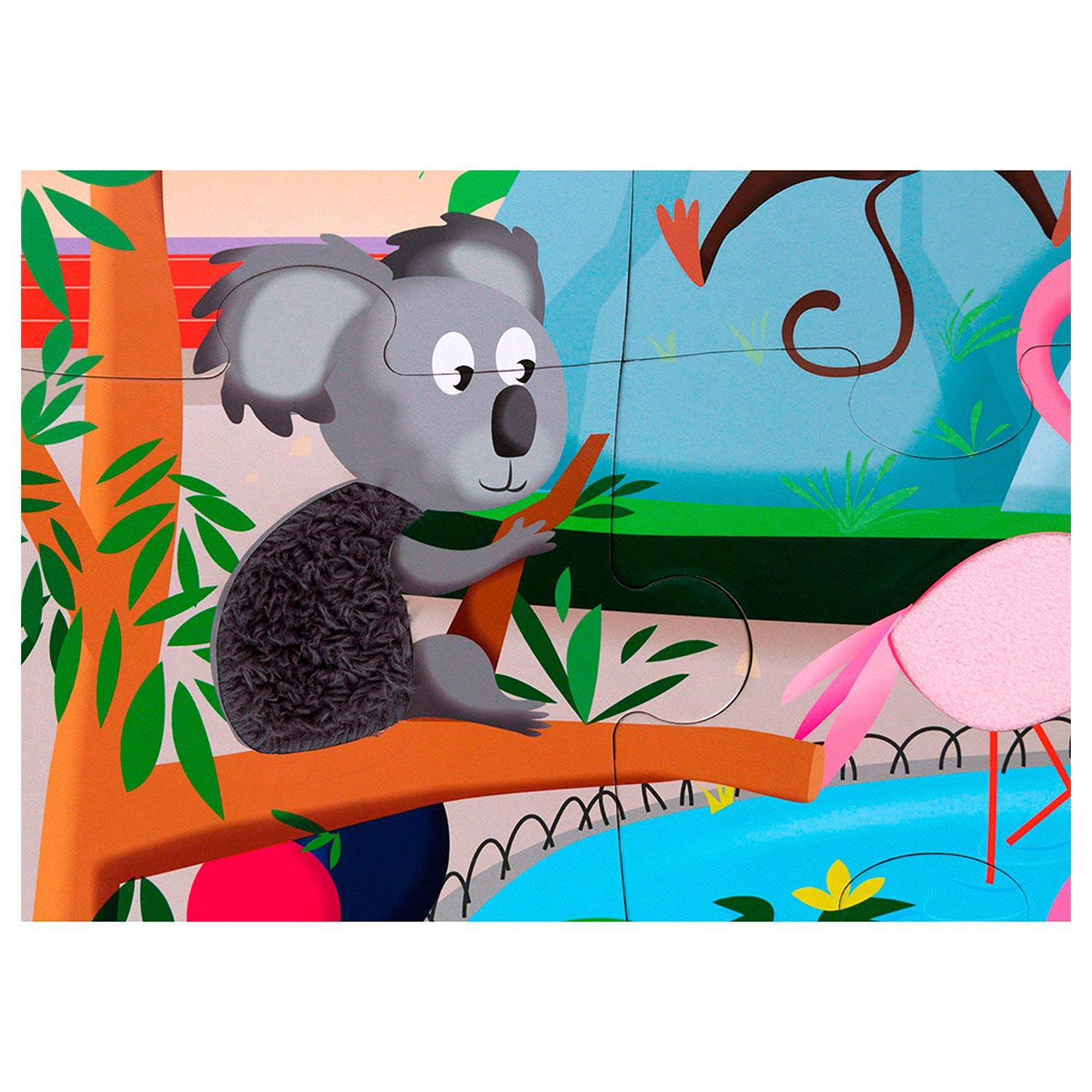 Janod Voelpuzzel - Een dag in de Dierentuin