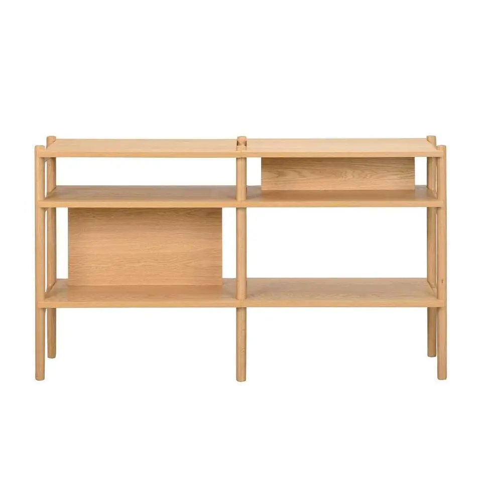 Rowico Home Holton Hoge Houten Wandkast - B 140 cm - Naturel