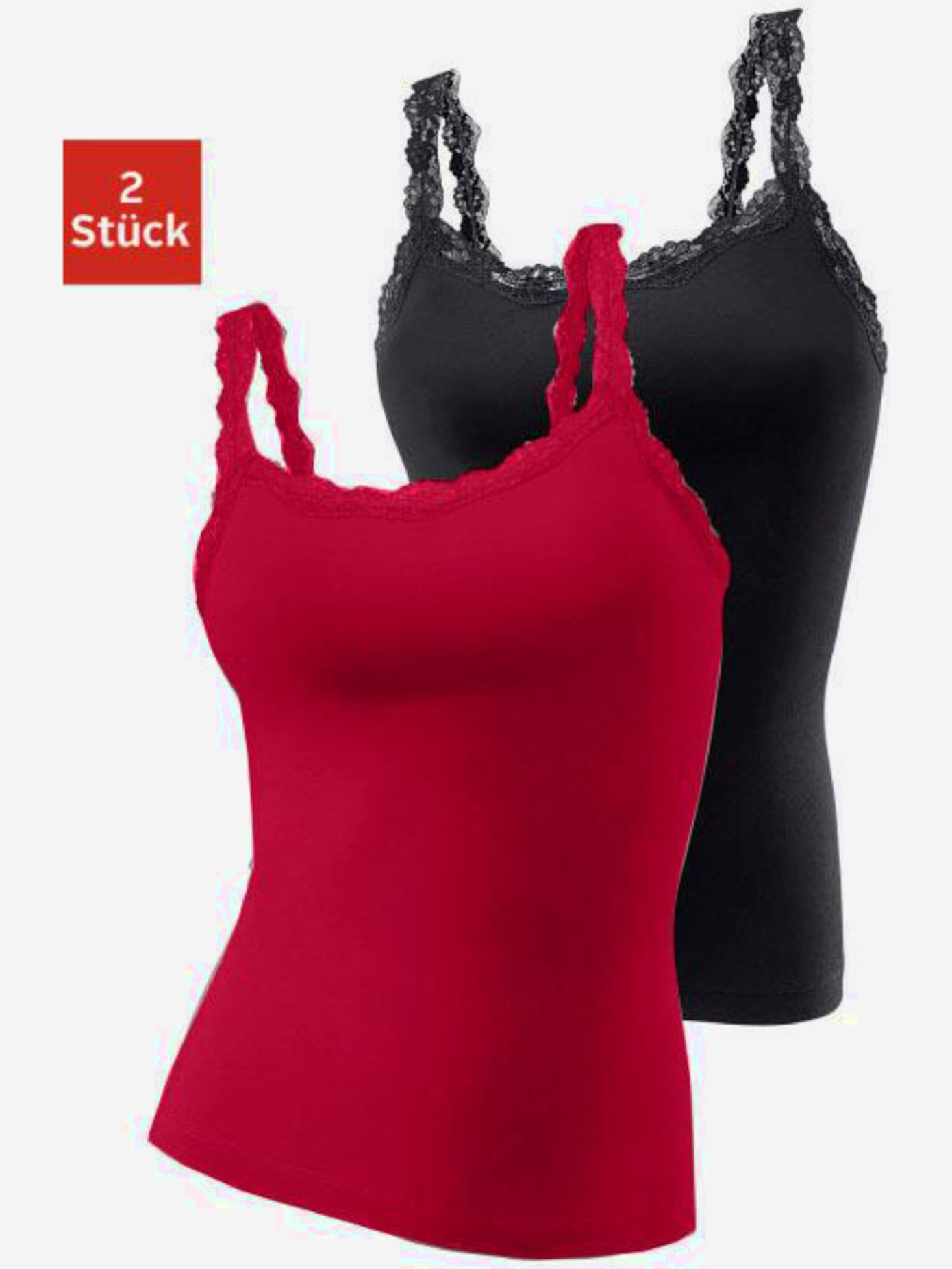 Chemise lot de 2 débardeurs en lascana