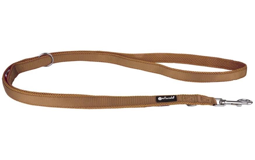 Hundeleine Mesh, 2.3 m, CognacVerstellbare Führleine für den täglichen Gebrauch – Grösse M