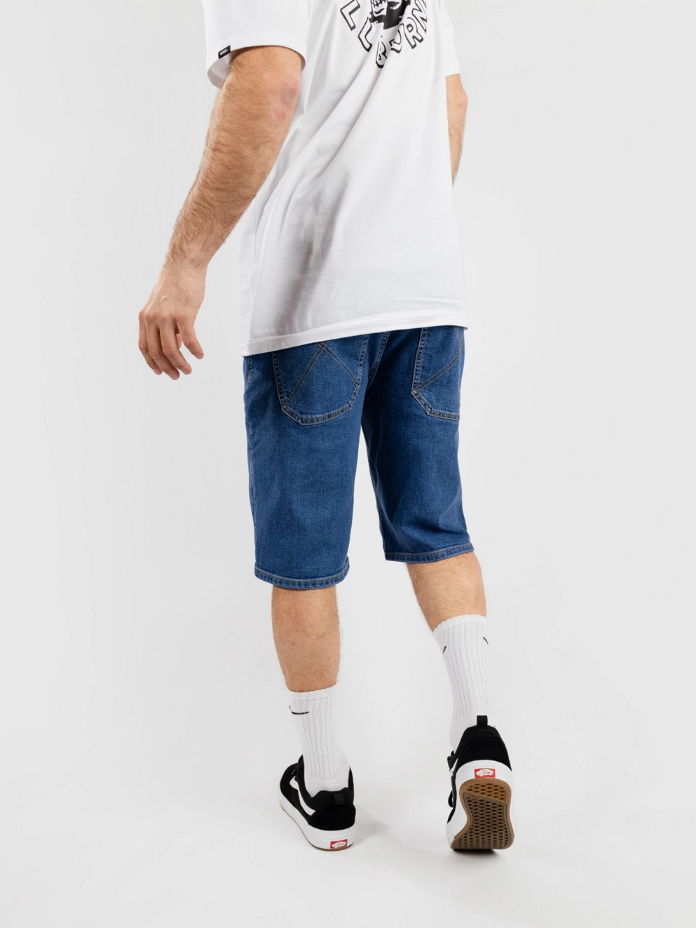Homeboy X-tra BAGGY Denim Shorts washed blue
