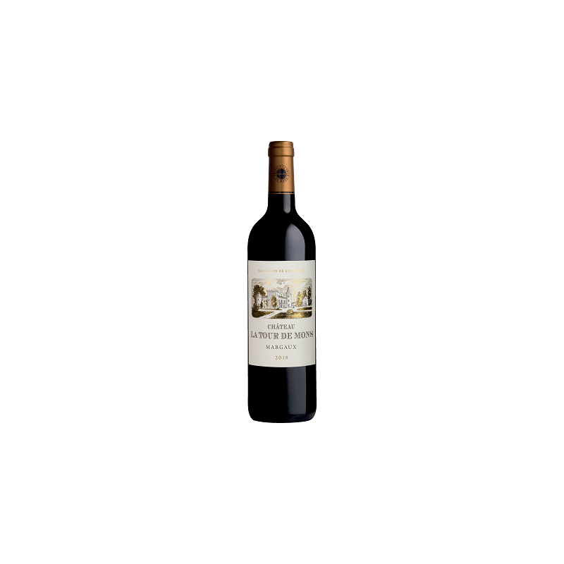 Château LA TOUR DE MONS 2018 - Margaux - Cru Bourgeois Supérieur - par Caisse bois de 6 bouteilles 75 cl