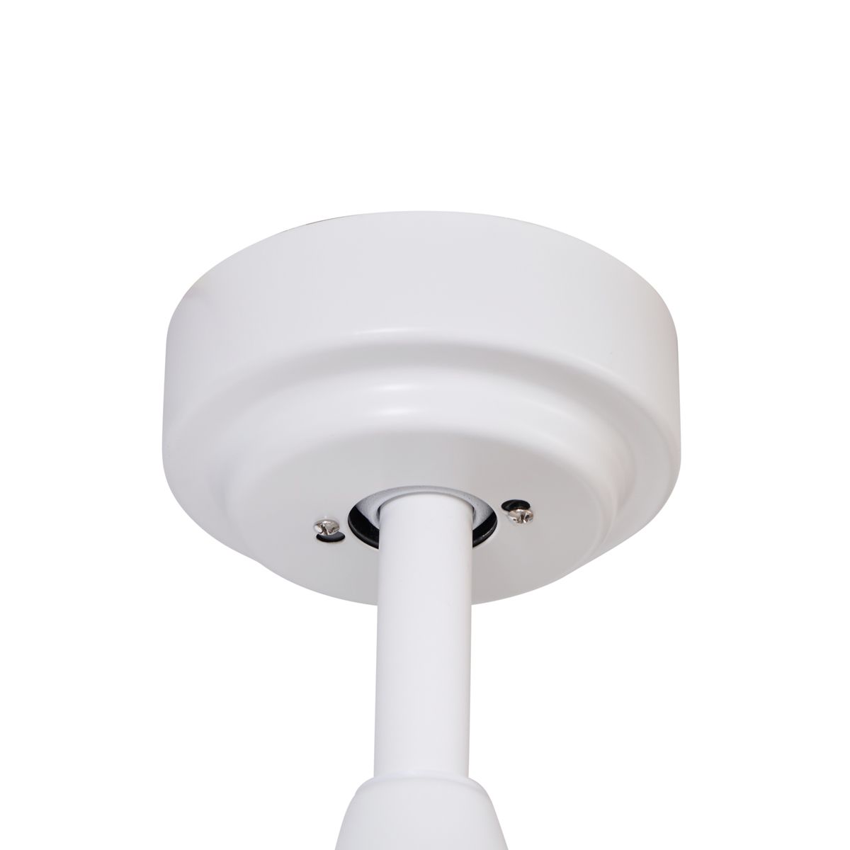 Plafondventilator wit met hout print 132cm incl. LED dimbaar met afstandsbediening - Joly