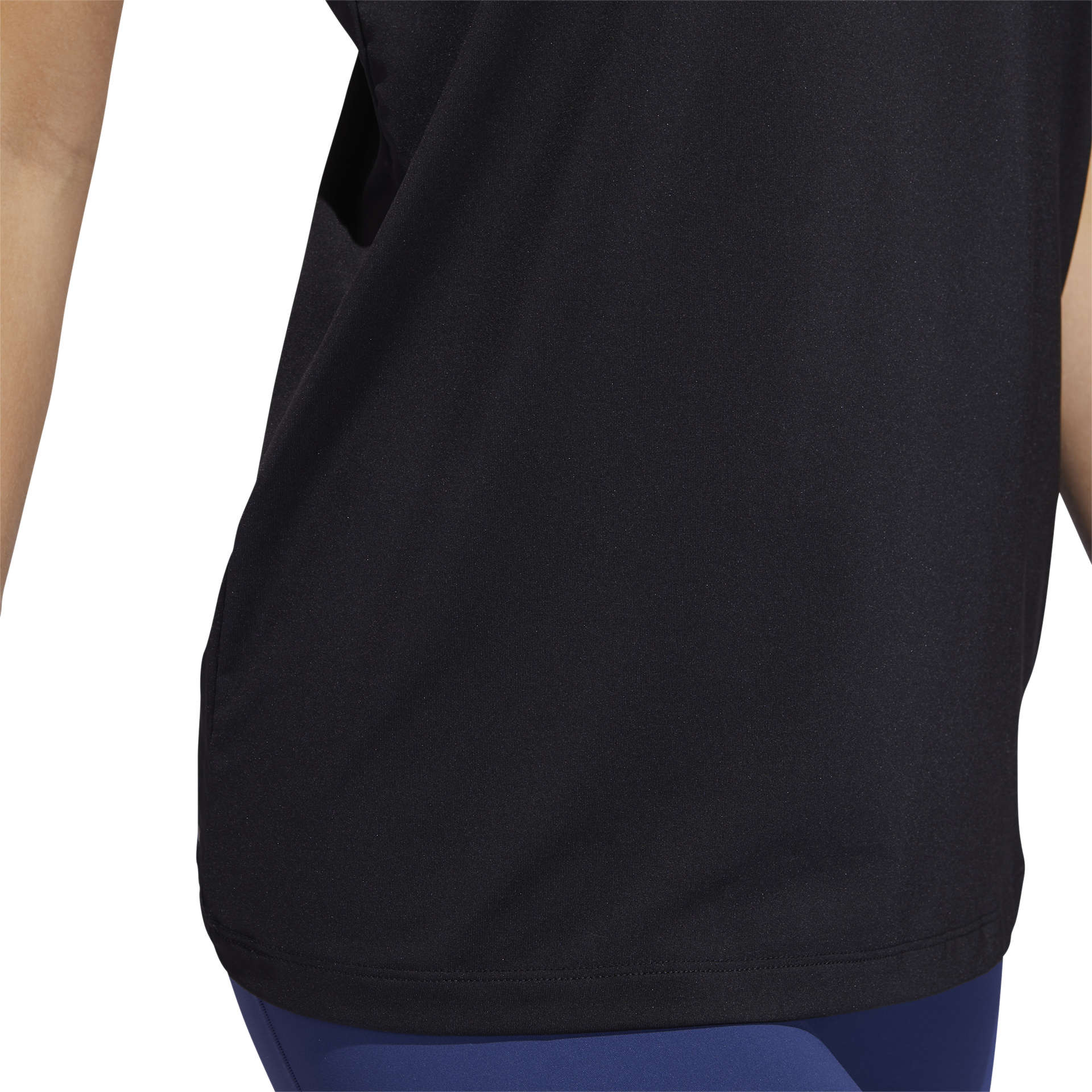 adidas Tech Badge Hardloopshirt Zonder Mouwen Zwart/Wit Dames