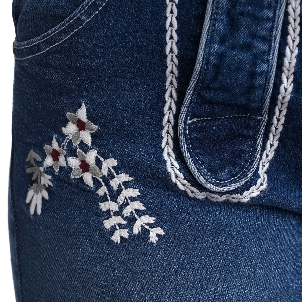 Gina Benotti Damen Trachtenshorts in Denim-Optik dunkelblau