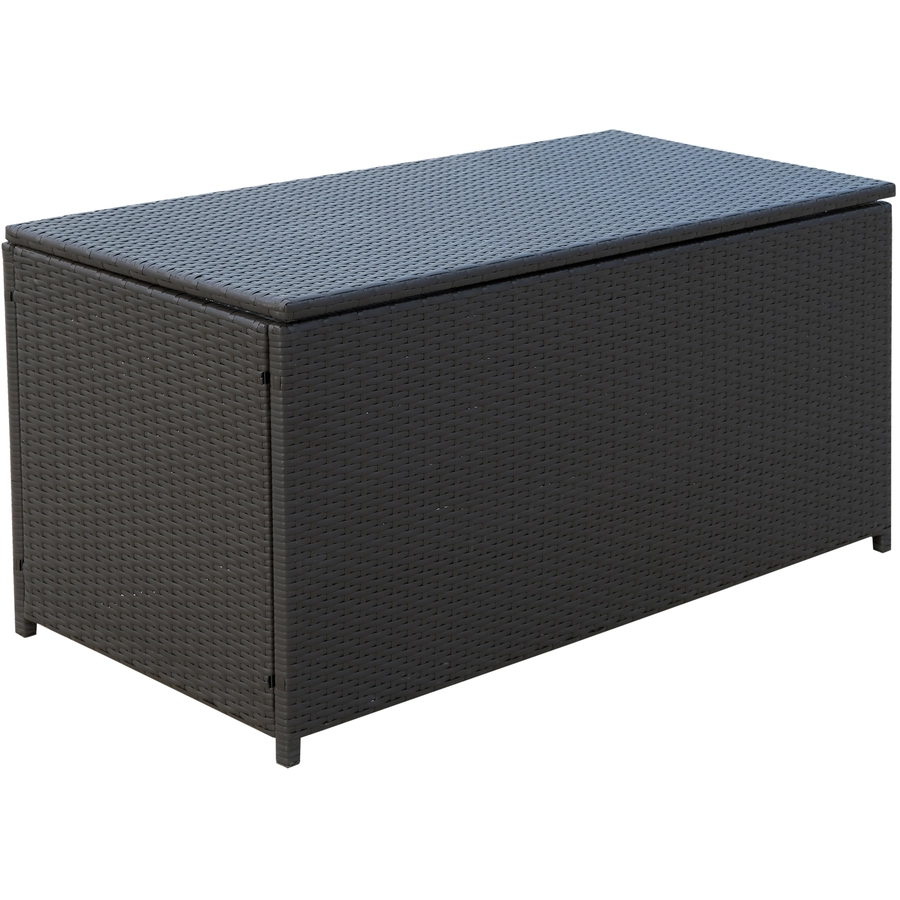 Outsunny Polyrattan Auflagenbox dunkelbraun