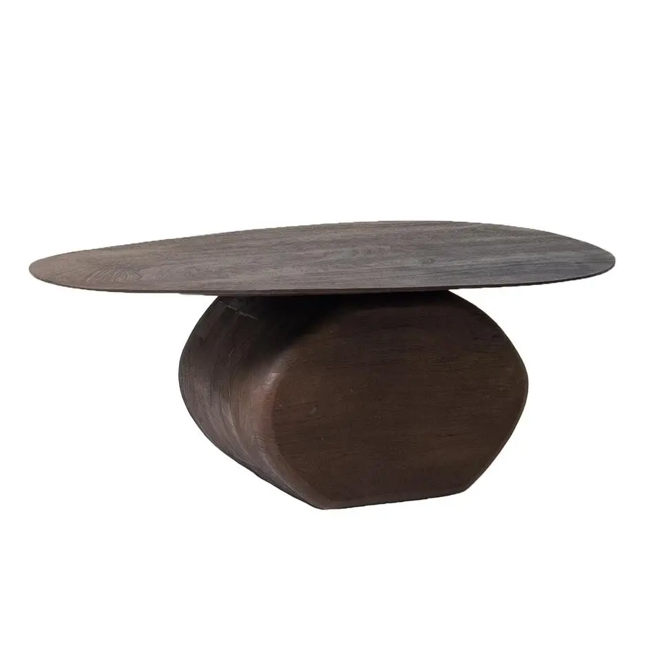 Salontafel Organisch 100cm - Bruin Mangohout - Ebbe
