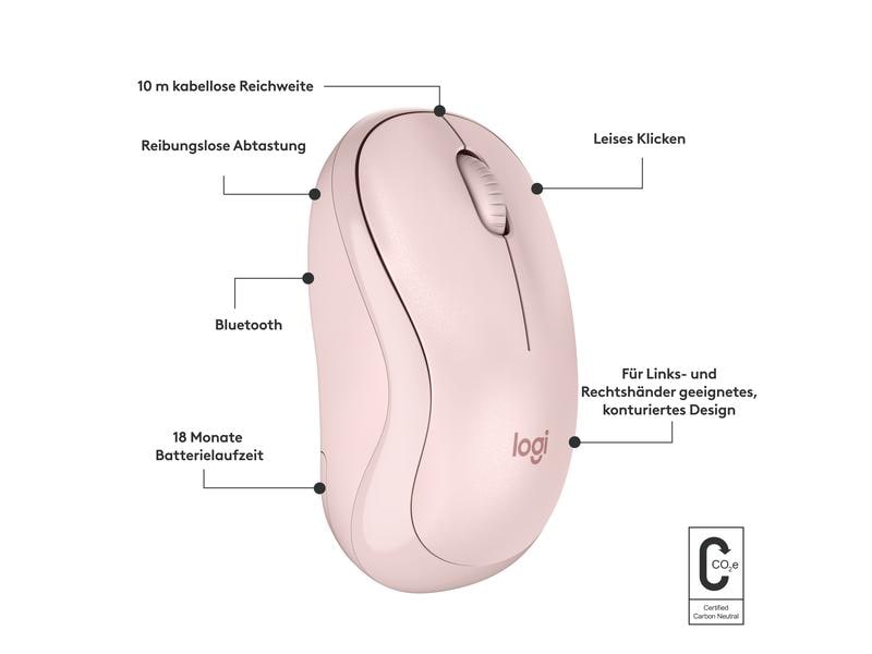 Logitech Maus M240 Silent Bluetooth Geräuscharme Bluetooth-Maus mit langer Batterielaufzeit und komfortablem Design
