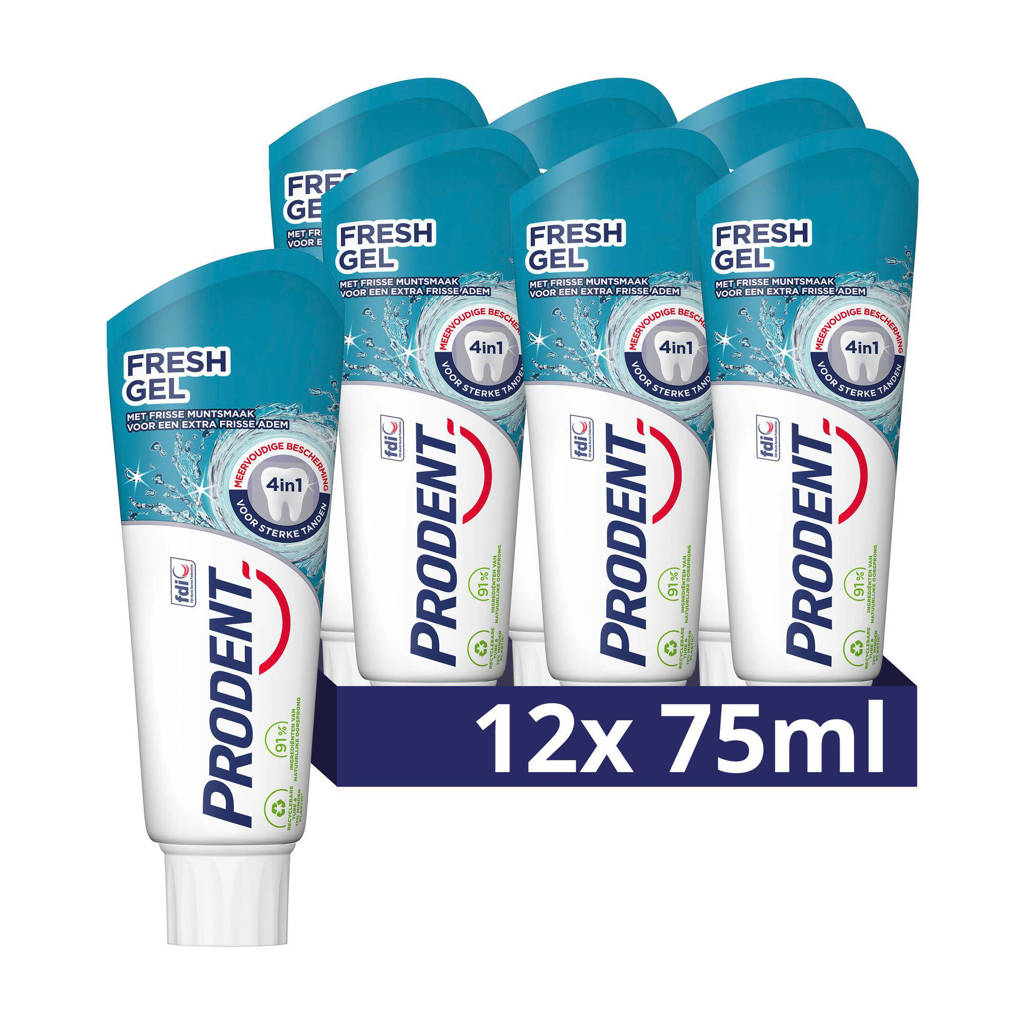 Fresh Gel tandpasta - 12 x 75 ml