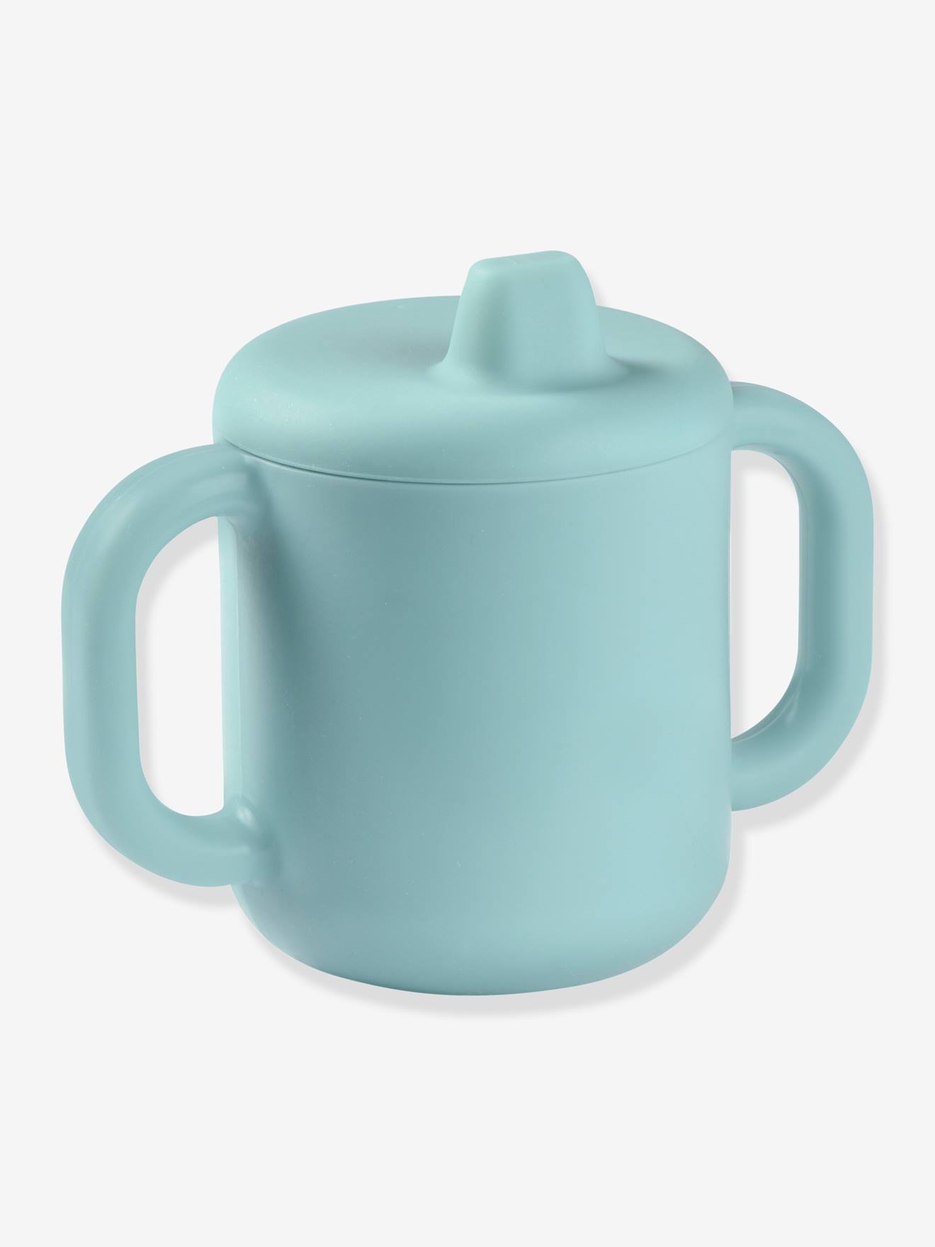 Copo de aprendizagem BEABA, silicone rosa claro liso