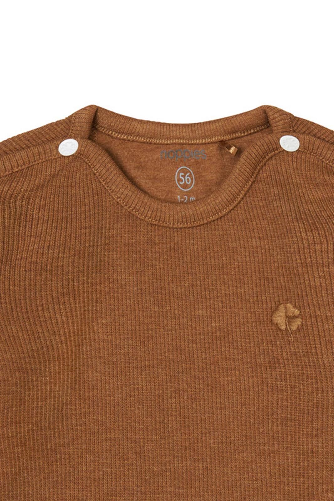 Noppies Newborn Longsleeve Natal - Chipmunk Melange