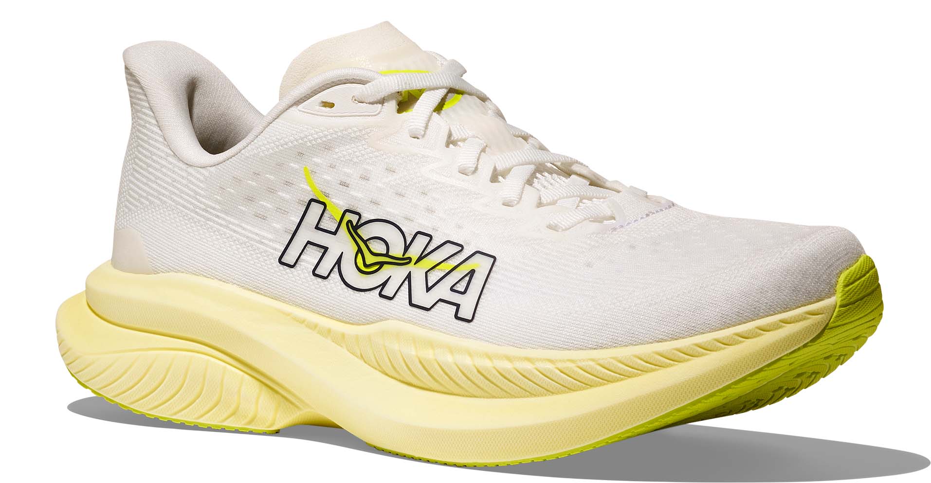 Mach 6 Dame WHN/White/Neon Hoka Citrus