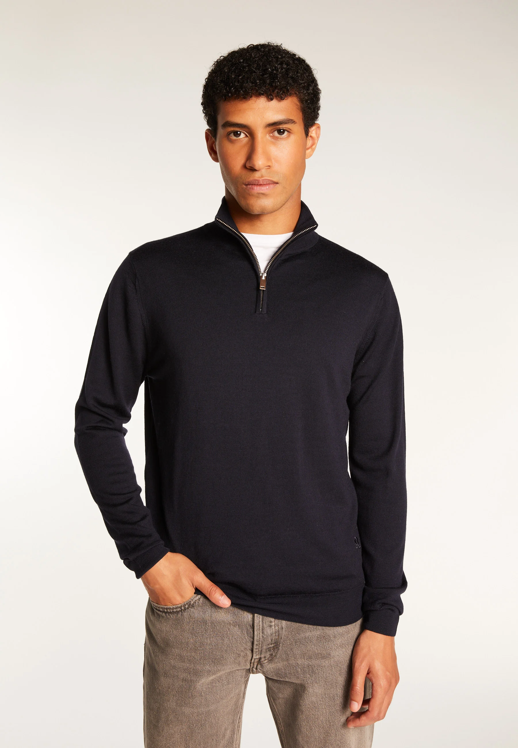 RYANAH24 - Pull camionneur laine mérinos | Bleu