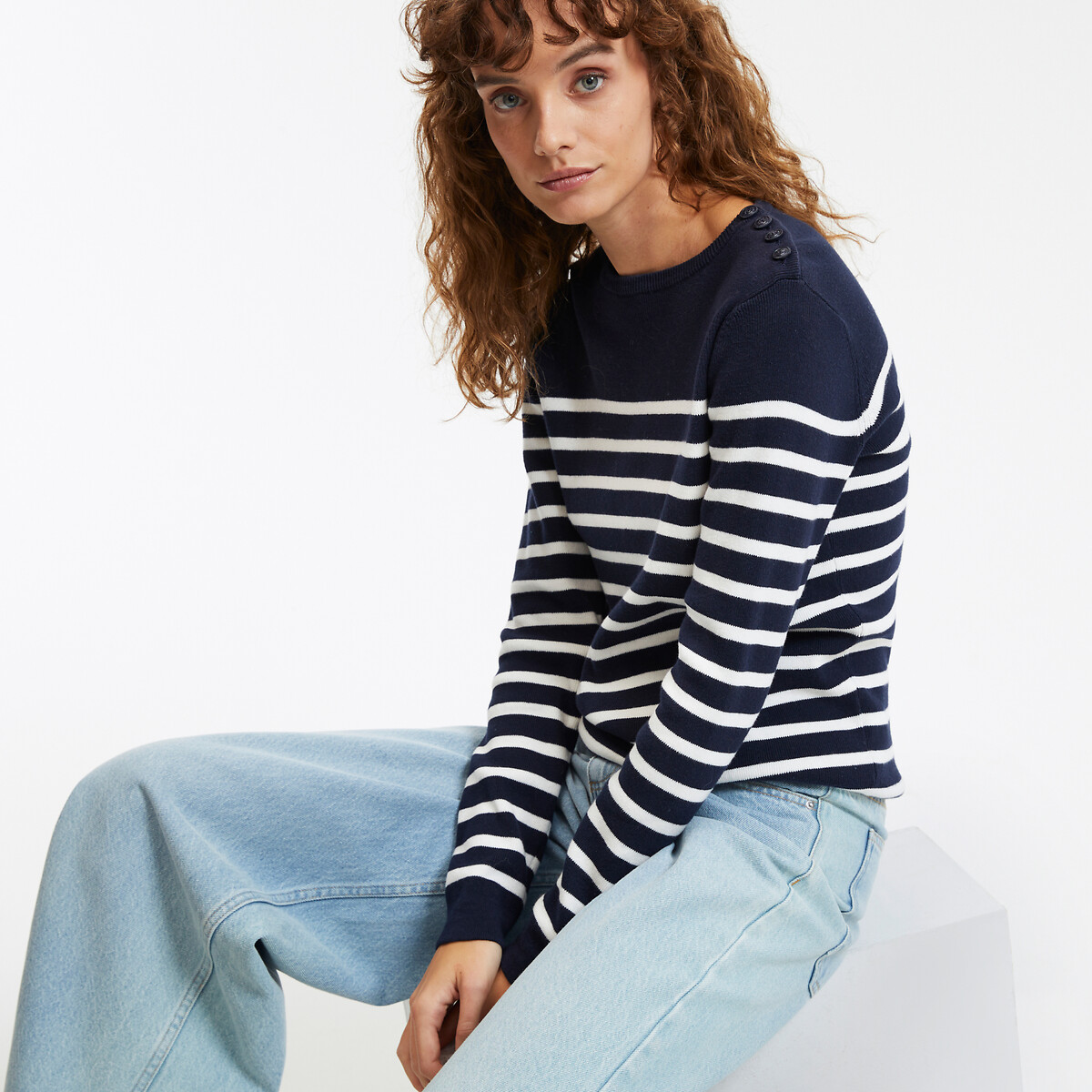 COLEÇÕES LA REDOUTE<br>Suéter azul marinho