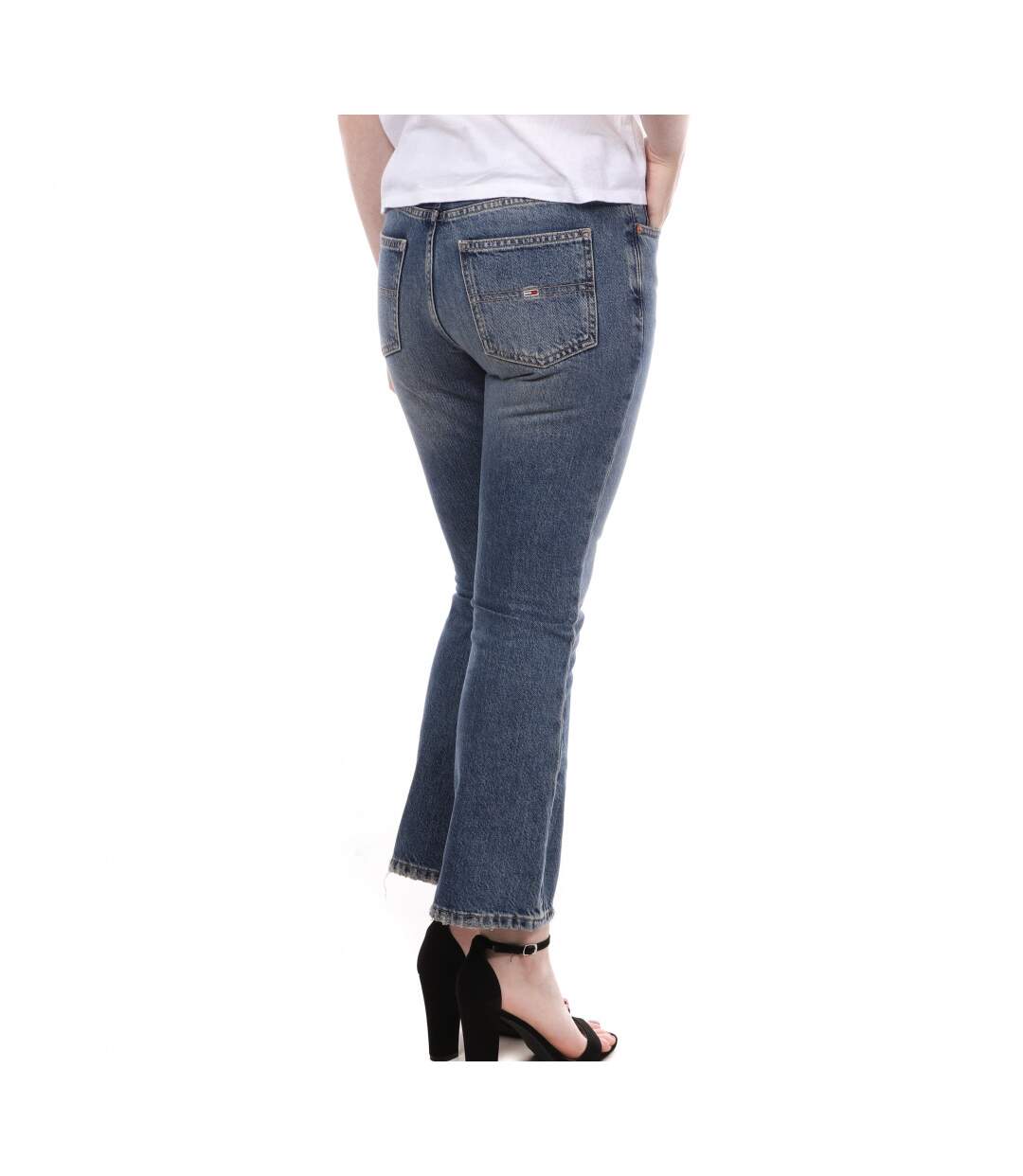 Jean 7/8 Bleu Femme Tommy Hilfiger Flare