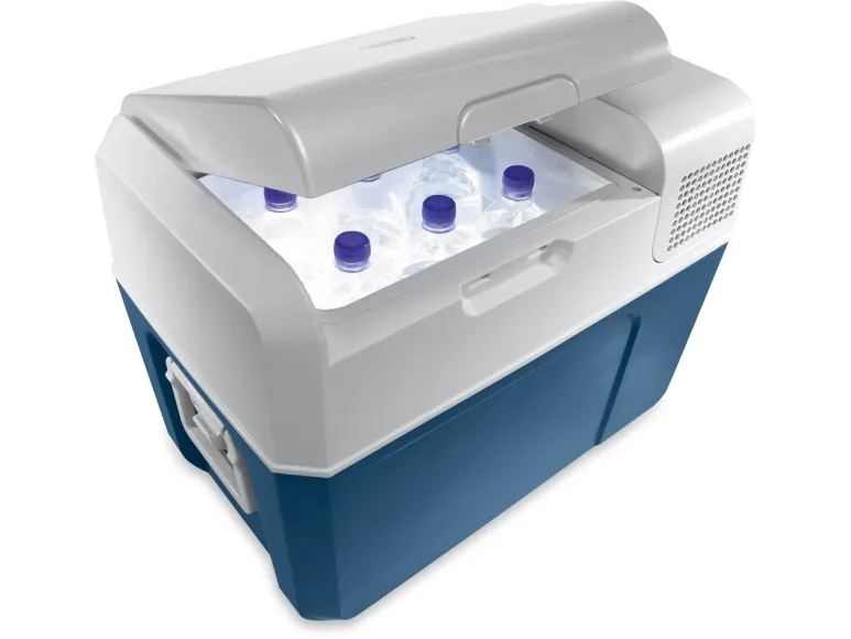 Mobicool MCF40 - Transportabelt køleskab - bredde: 36.5 cm - dybde: 58.4 cm - højde: 44.6 cm - 38 liter - Klasse C - blå/grå