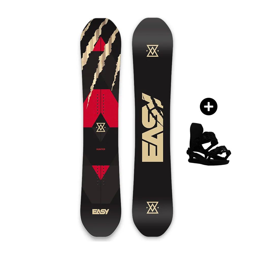 Easy Pack snowboard HUNTER - Pack snowboard all-mountain Homme black/red/black