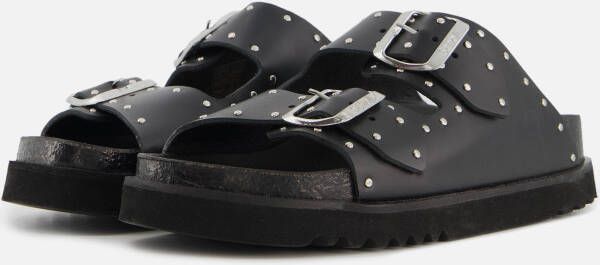 Scholl Beatriz Studs Sandalen Leer Vrouwen Zwart