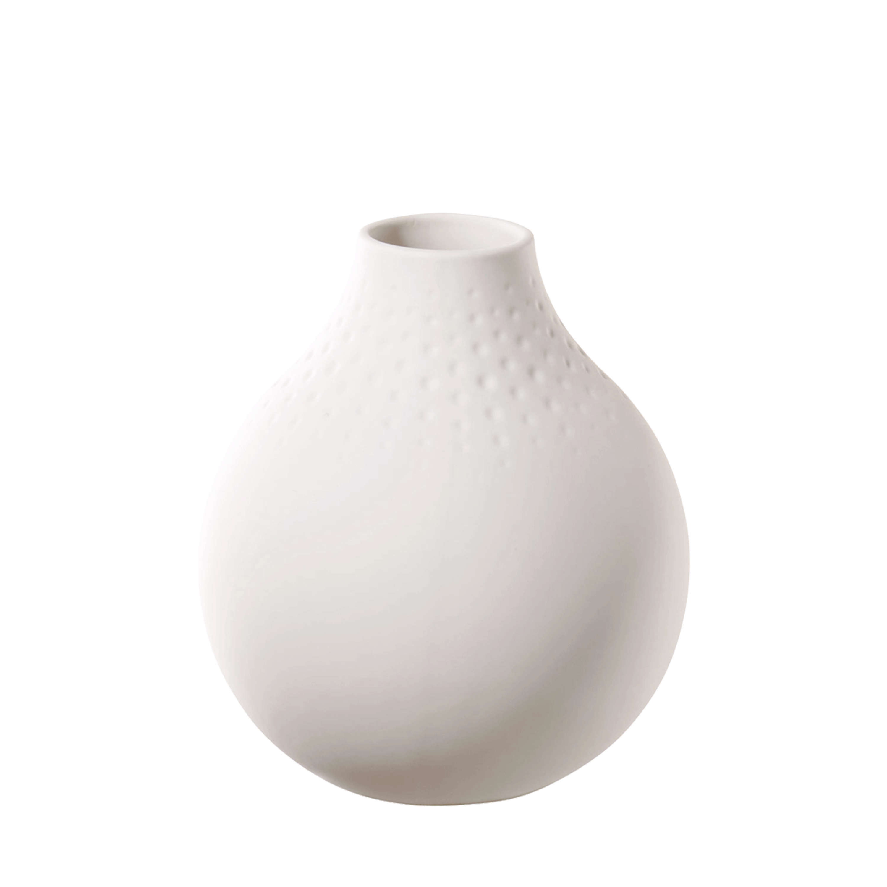 Manufacture Vase White, 4.4'' x 4.9'', Premium Porcelain