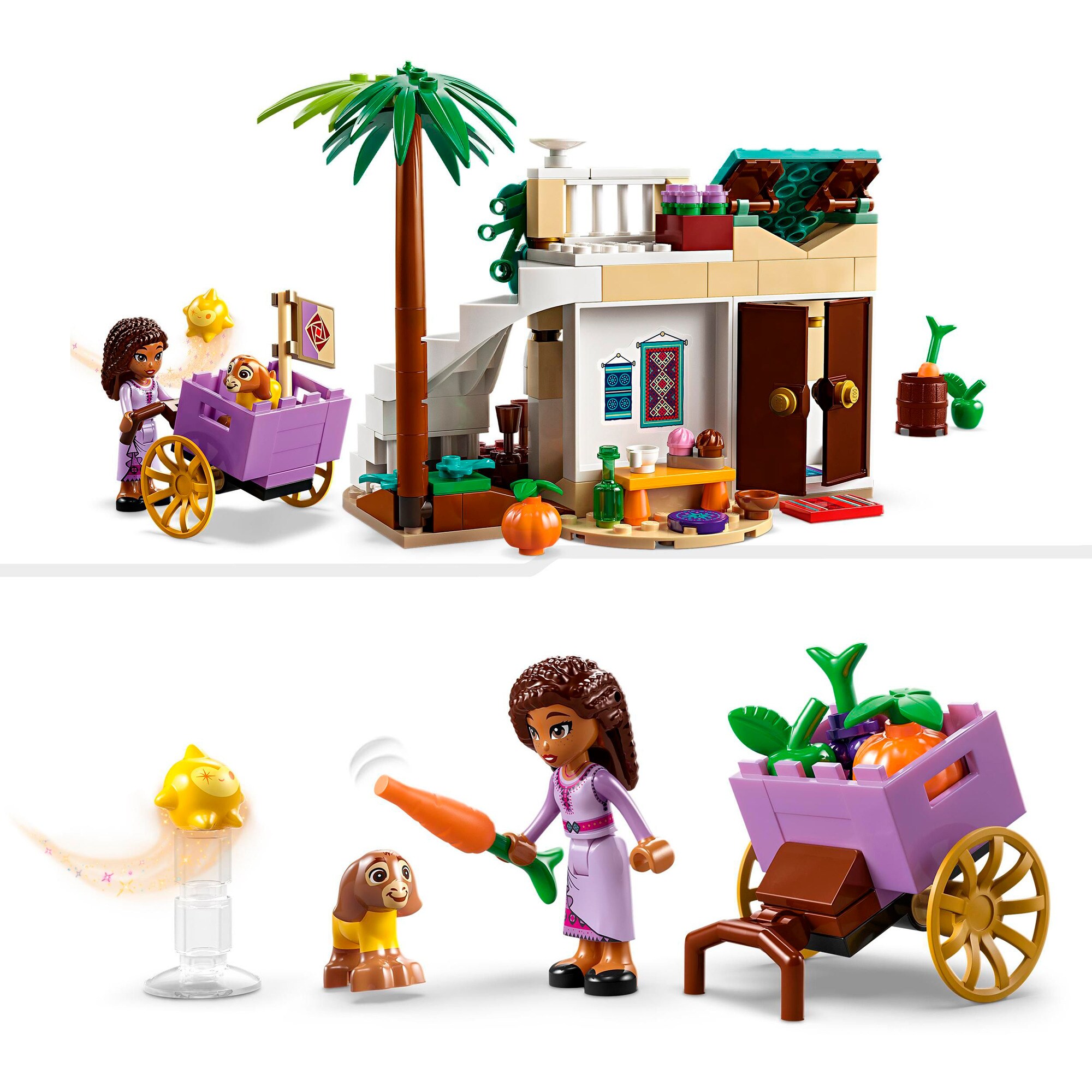 LEGO Konstruktionsspielzeug Disney Wish Asha in der Stadt Rosas