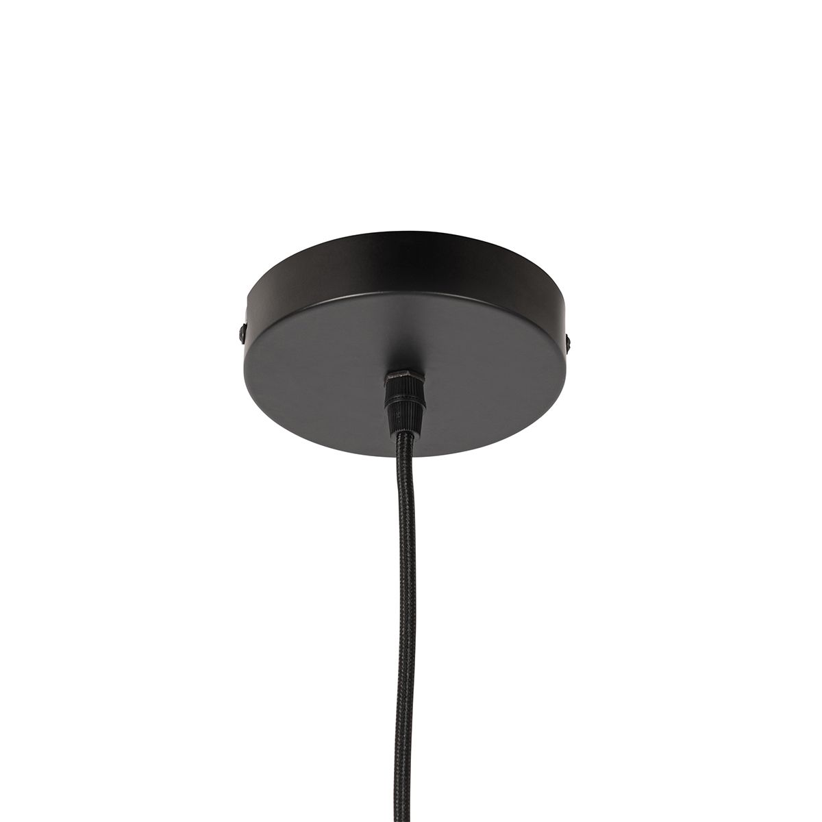 Oosterse hanglamp zwart met goud 50 cm - Japke