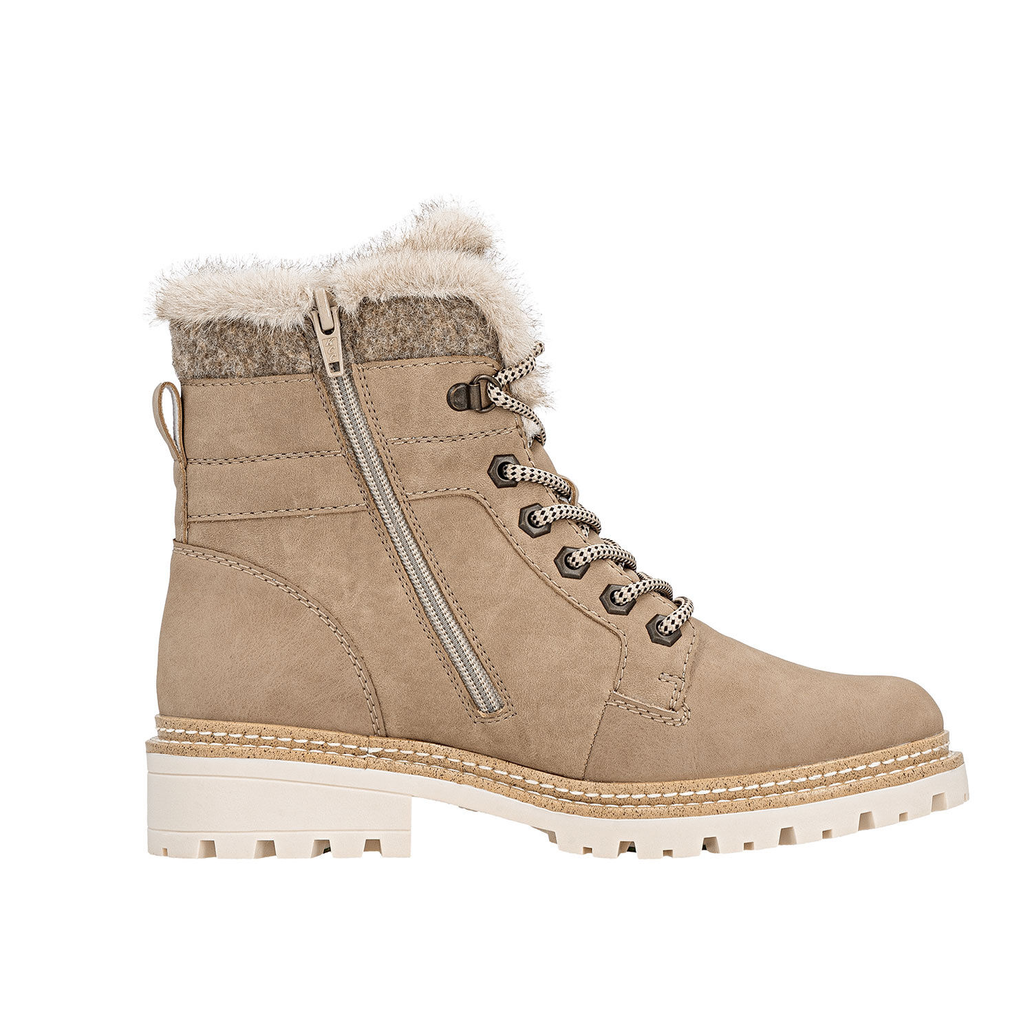REMONTE Schnürstiefel aus Glattleder