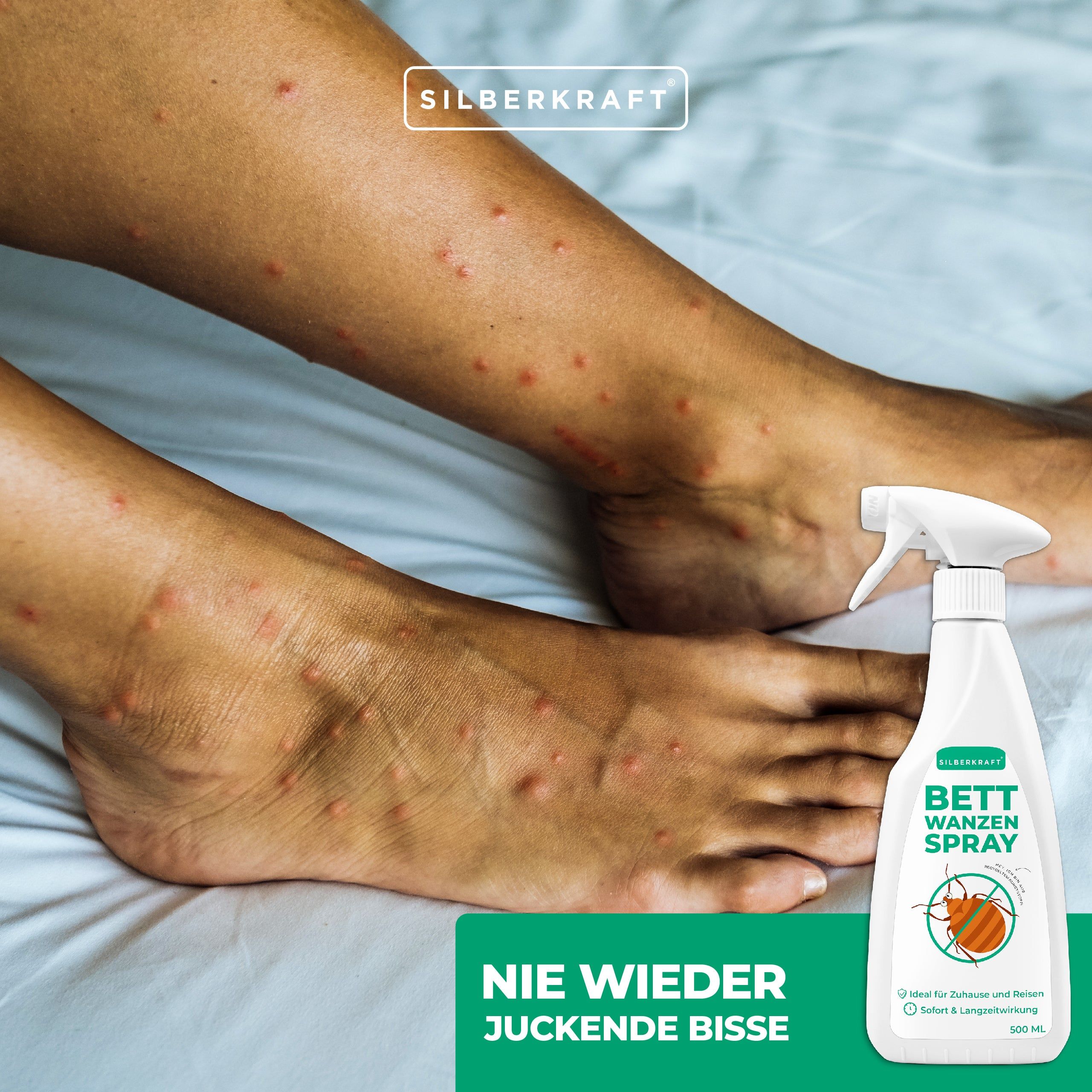 SILBERKRAFT Anti Bettwanzen Spray