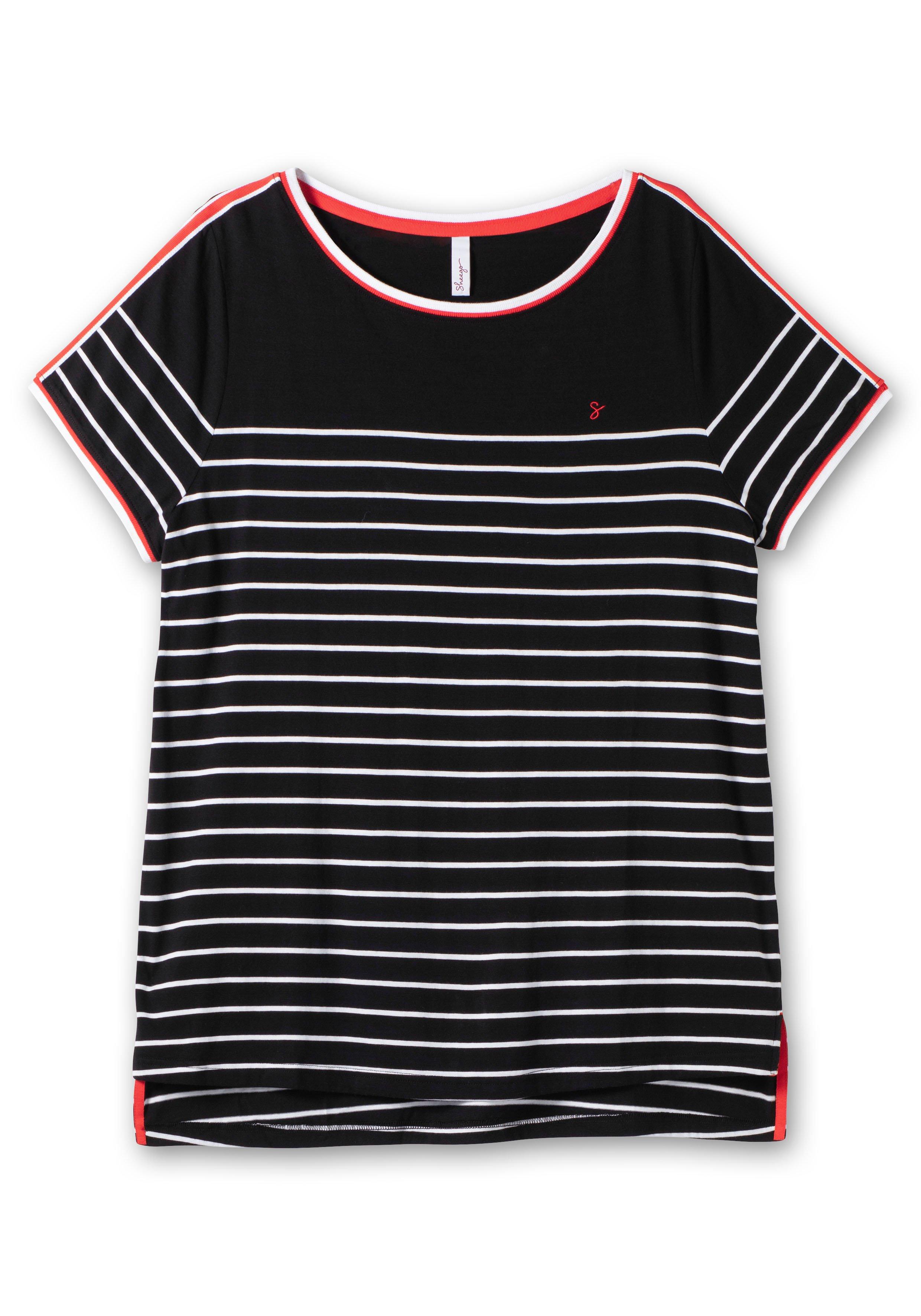 Ringelshirt mit Kontrastdetails