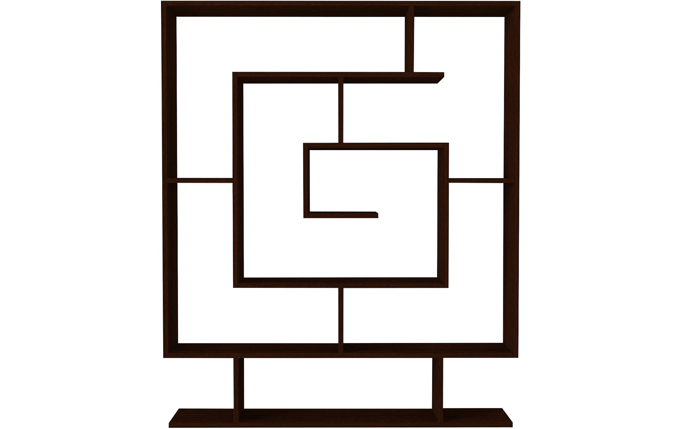 Regal Sarmasik – Wenge Schwarz<br>Modernes Bücherregal