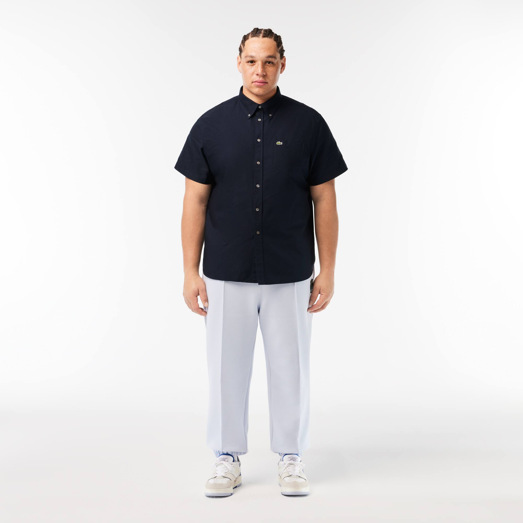 Jogginghose aus Double-Face-Piqué Trainingshosen - Blau - Lacoste - Herren