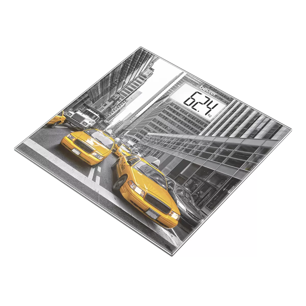 Personenwaage Beurer GS 203 New York grau,gelb