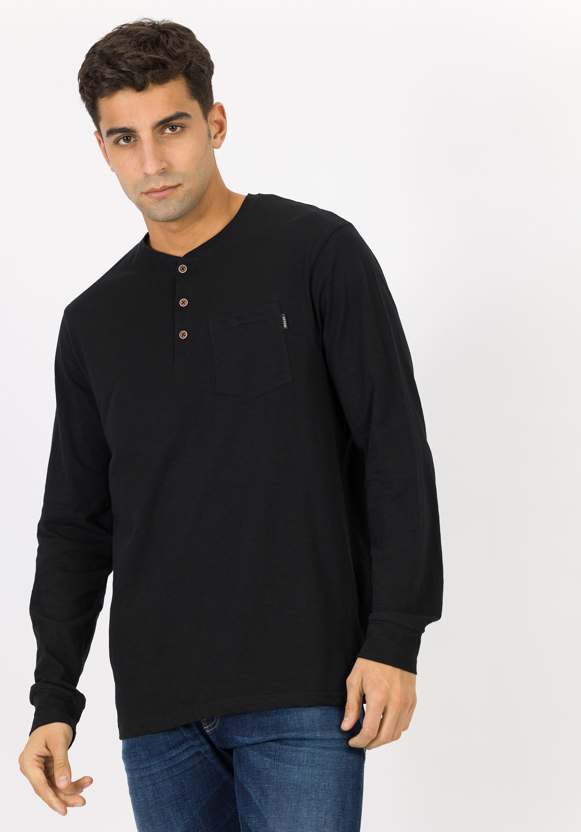 T-shirt Manga Comprida Preto