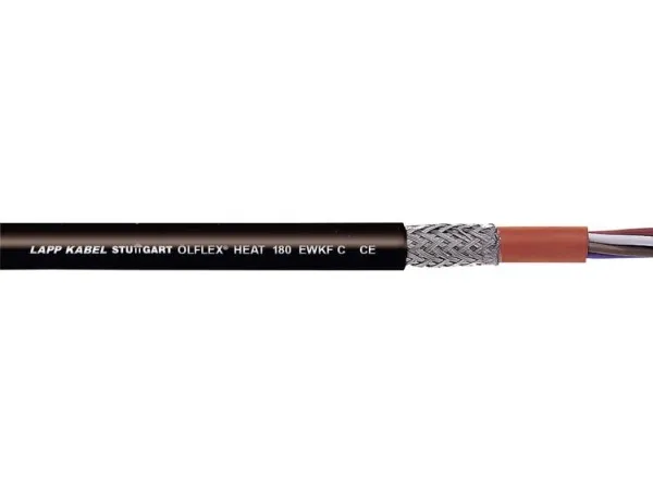 LAPP ÖLFLEX® HEAT 180 EWKF Højtemperaturkabel 5 G 0.75 mm² Sort 463043/100 100 m