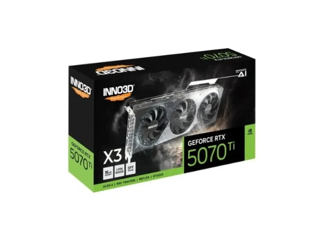 Inno3D Geforce RTX 5070 Ti X3 - Grafikkort - GeForce RTX 5070 Ti - 16 GB GDDR7 - PCI Express 5.0 - HDMI, 3 x DisplayPort