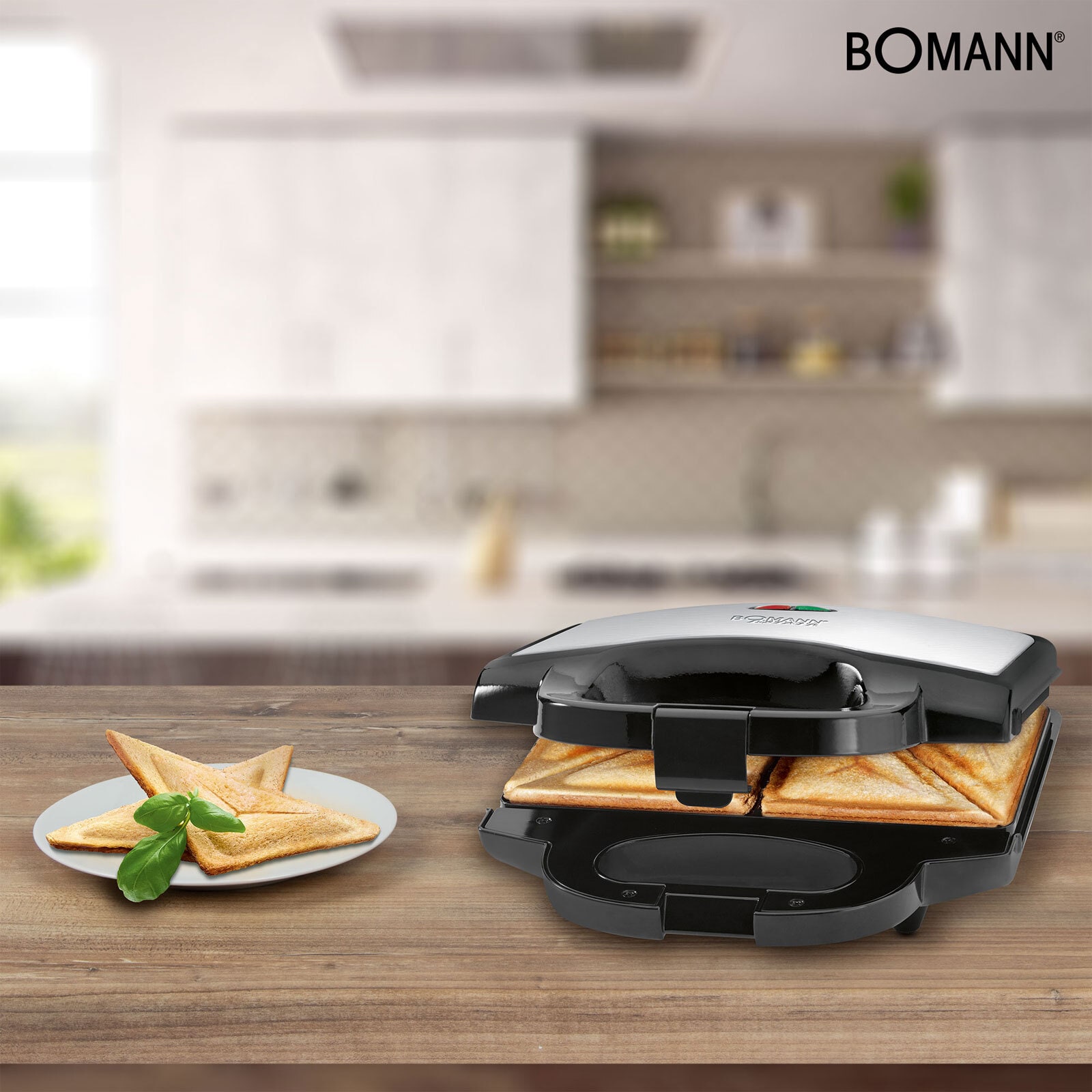 BOMANN Sandwichtoaster ST 1372 CB mit Edelstahleinlage