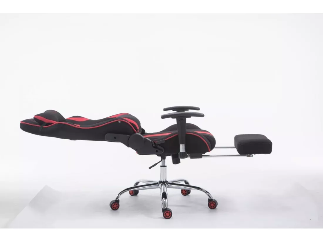 Chaise de bureau - Tissu - Noir / Rouge - Limit