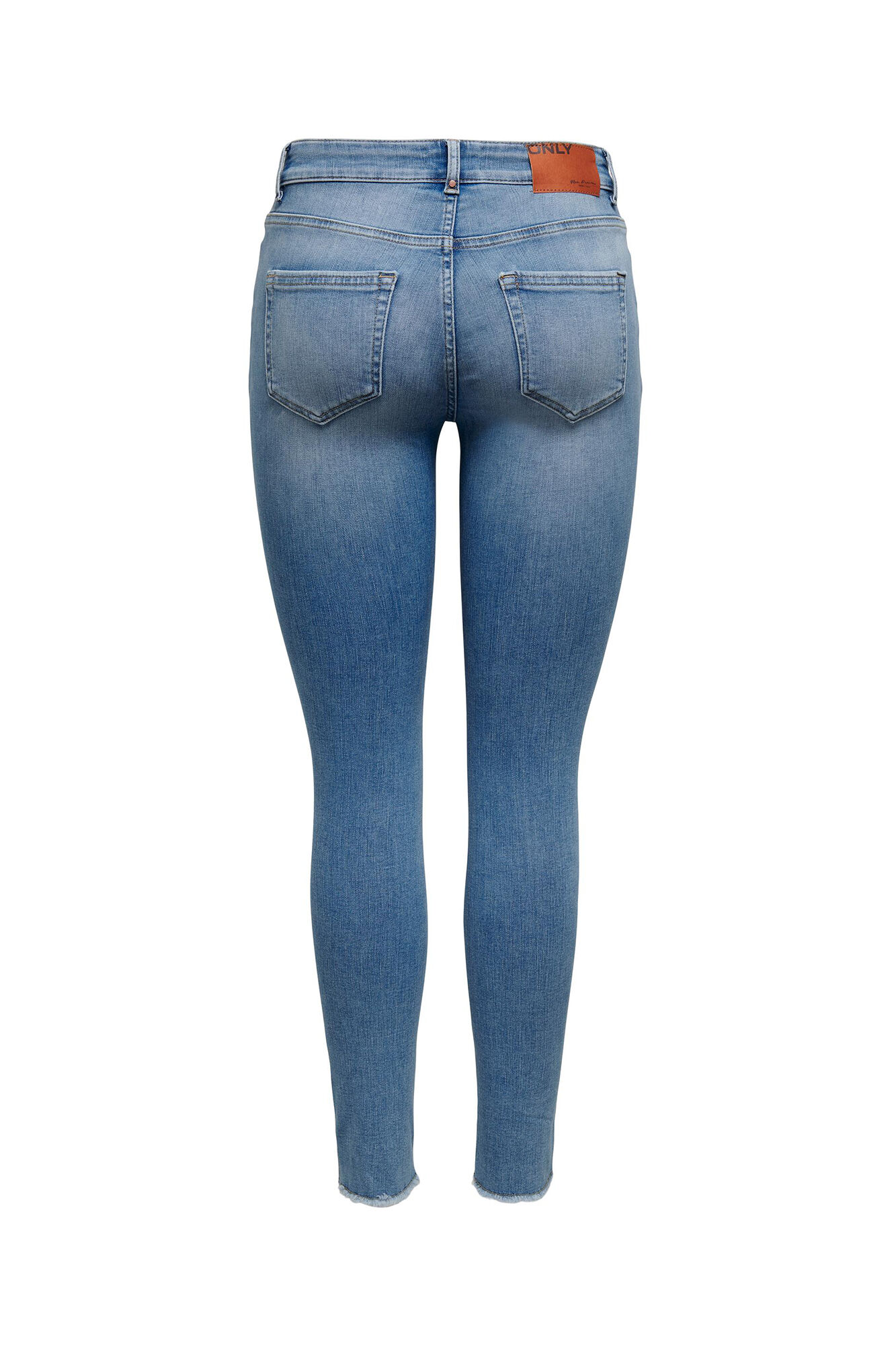 Calça jeans skinny de cintura média