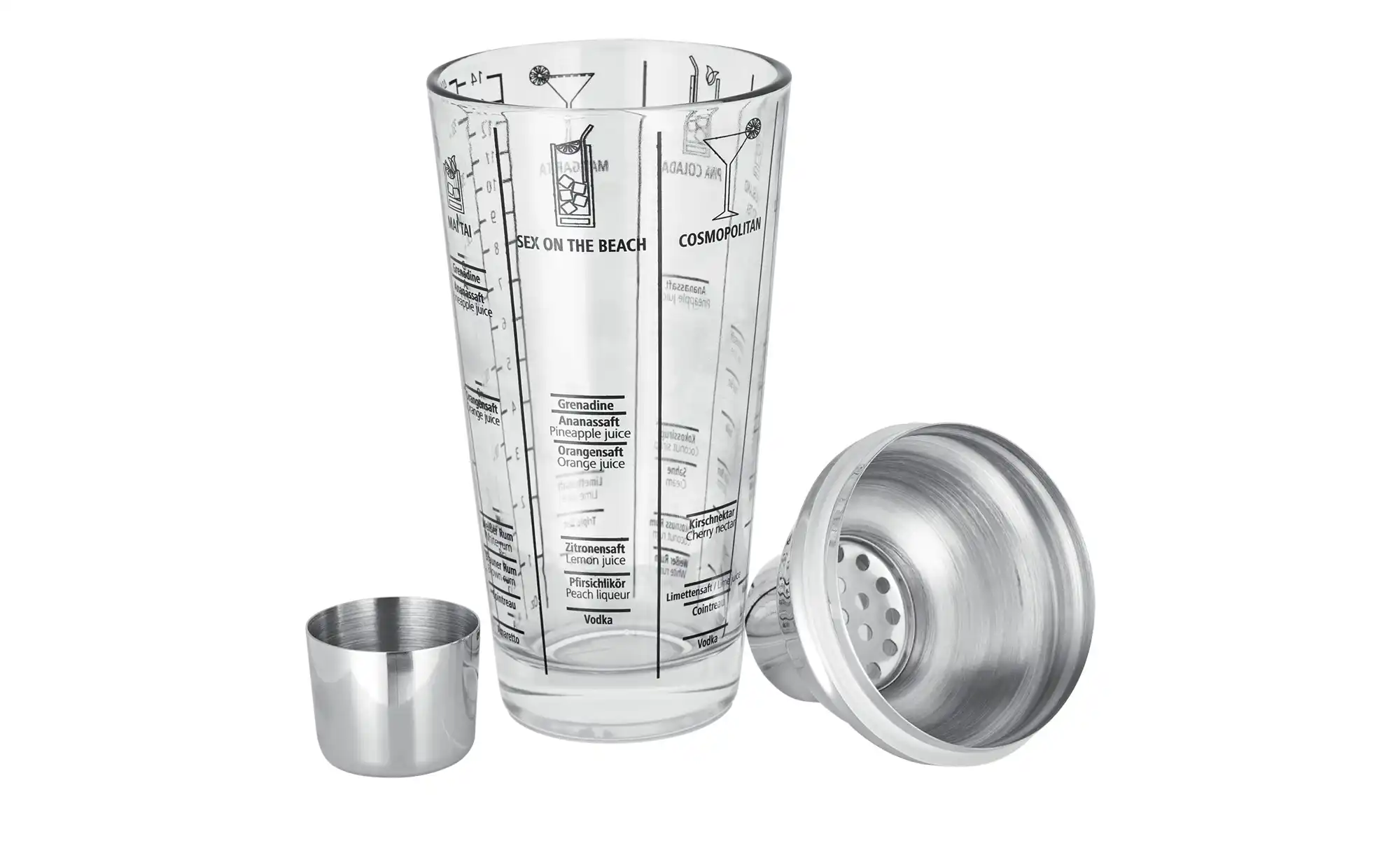 for friends Cocktail-Shaker mit Rezepten