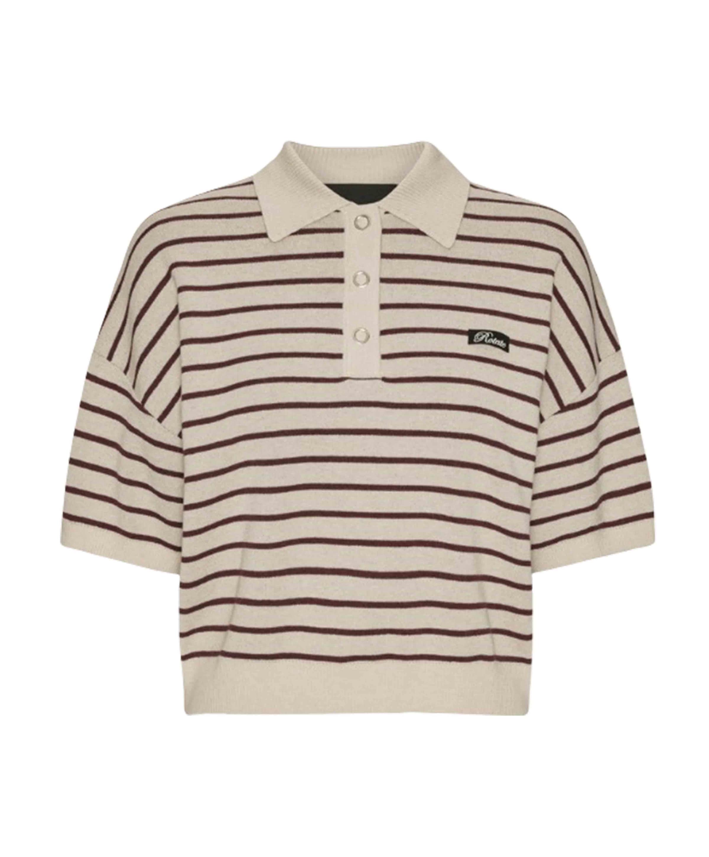 ROTATE Dames polo beige