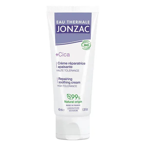 Jonzac Água Termal + Creme Orgânico Calmante Reparador Cica 40ml