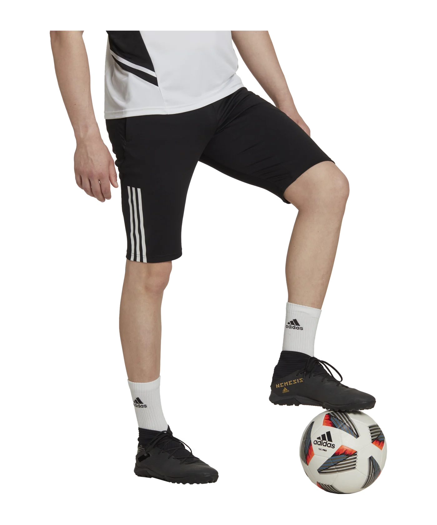 adidas Tiro 23 Competition Trainingsshort Schwarz Weiss