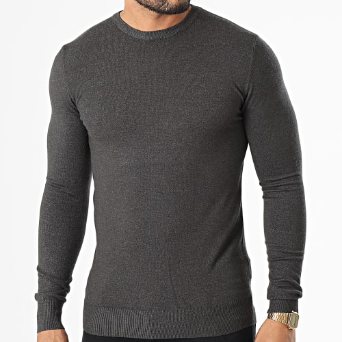 Pull LD-690016 Gris Anthracite Chiné