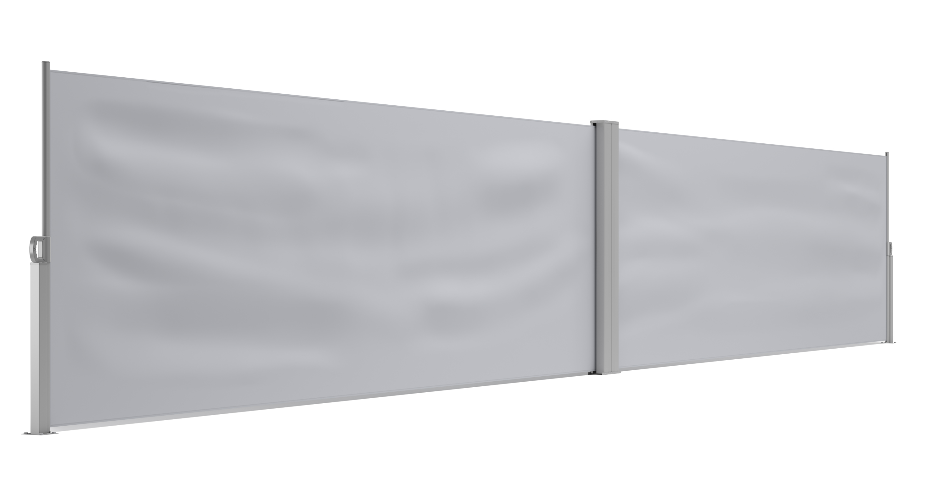 Doppelseitenmarkise VIA 120 x 800 cm grau
