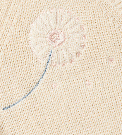 Stella McCartney Kids Cardigan - Strik - Creme med Blomster