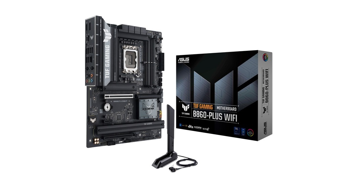 ASUSTUF Gaming B860-PLUS WIFI socket 1851 moederbord  (2.5 Gb-LAN, Wi-Fi 7, BT, Sound, ATX)