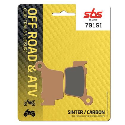 Plaquettes de freins SBS 791SI Sinter Métal Fritté arriere