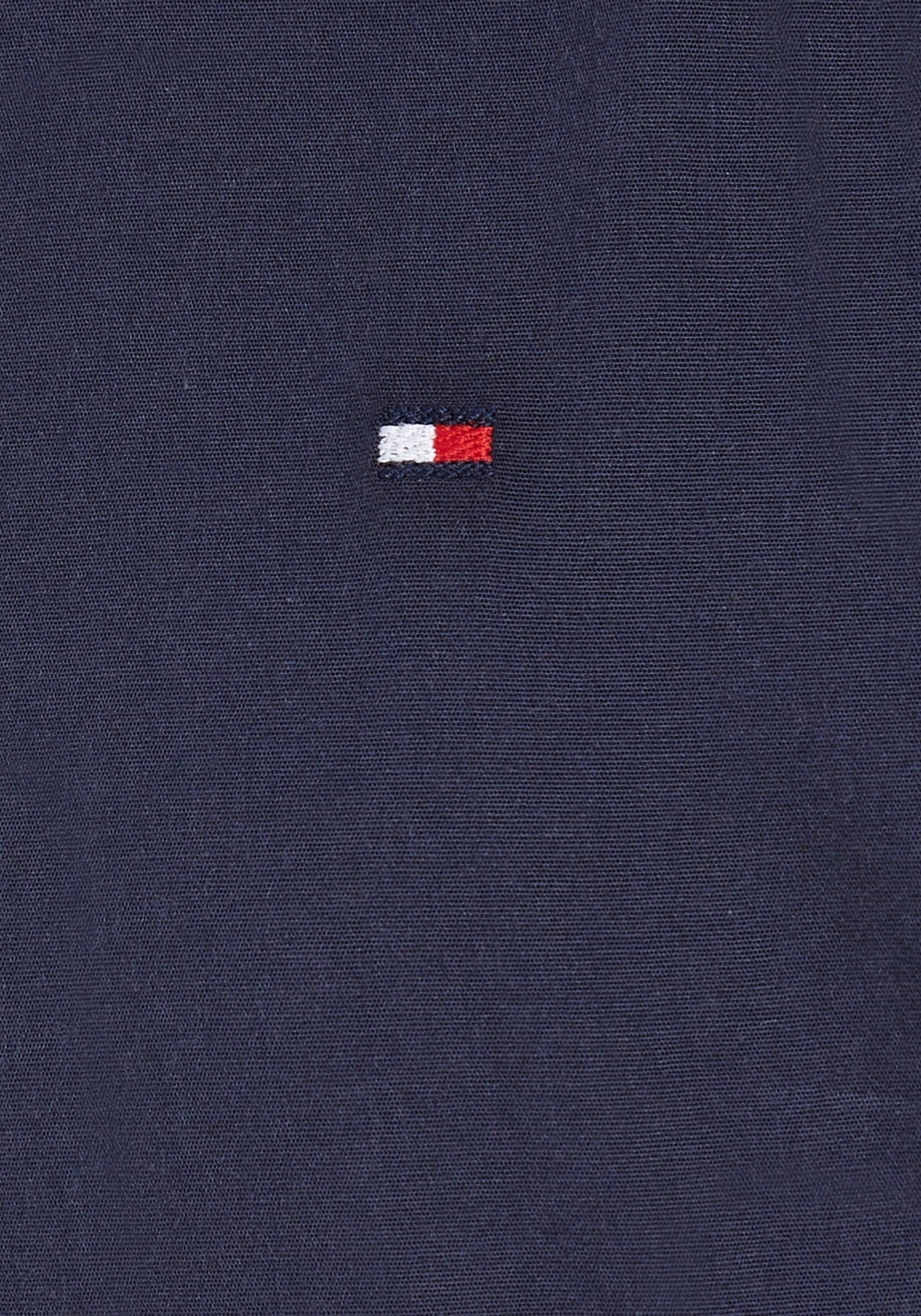 Tommy Hilfiger Langarmhemd »SOLID STRETCH POPLIN SHIRT L/S«, mit Logo-Stickerei für Kinder bis 16 Jahre