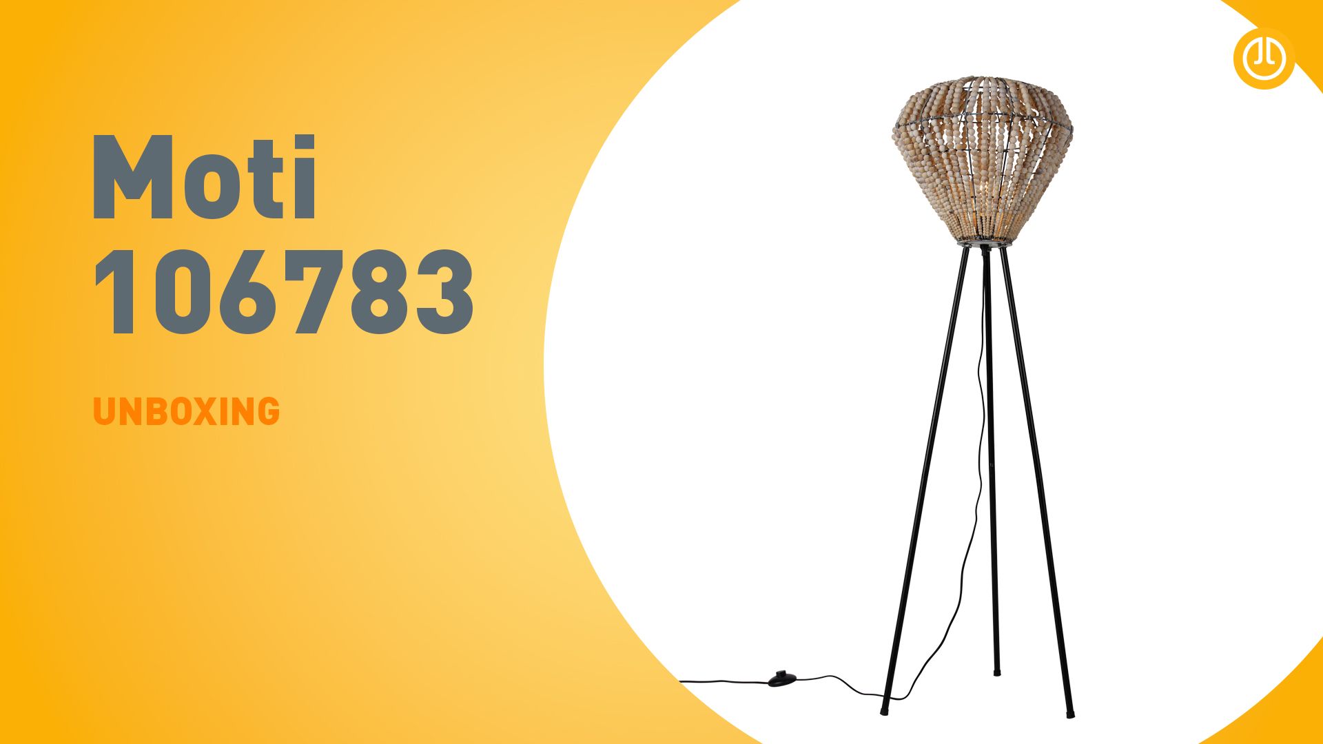 Oosterse vloerlamp beige met kralen - Moti