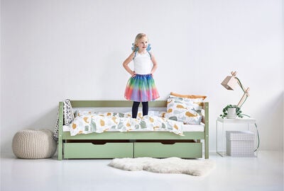 Hoppekids Sengeskuff ECO Comfort 2-pack, Pale Green